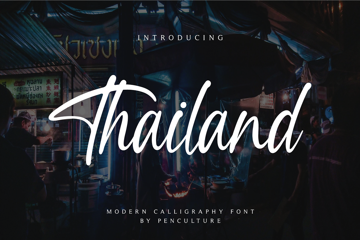 Thailand Script Font