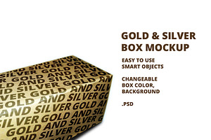 Gold & Silver Box Mockup V3