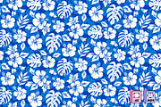 Blue Hawaiian Shirt Pattern, a Pattern Graphic by MISS CHATZ (Thumbnail 2 of 3)