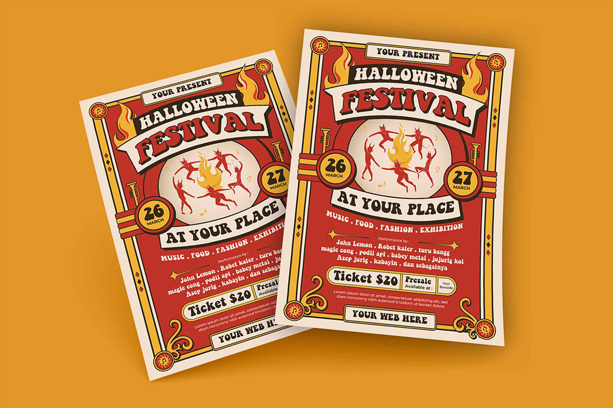 Halloween Festival Flyer, a Flyer Template by megarez (Photo 2 of 3)