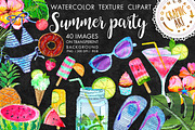 Summer Party Clipart, a Food Illustration by Download Graphic Art (Thumbnail 1 of 5)