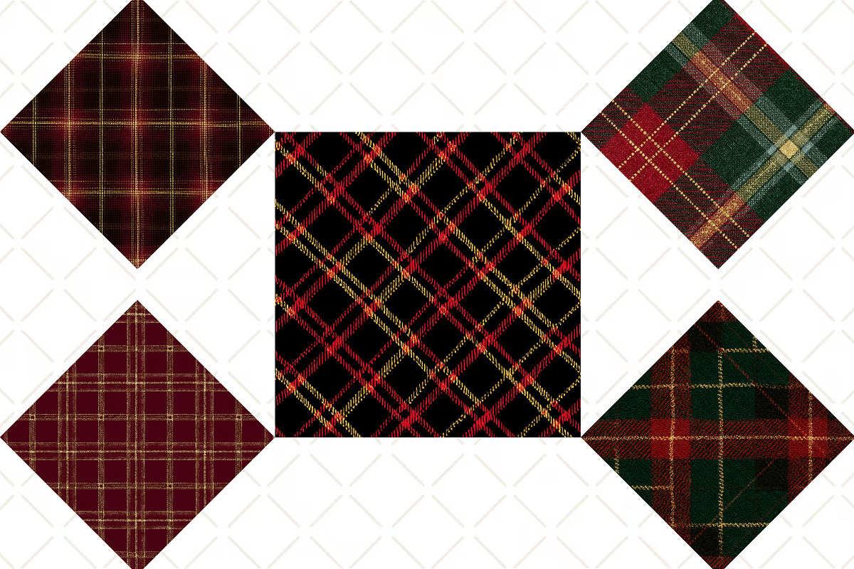 Christmas Pattern for Gift Card, an Illustration by Black Bird Studio (Photo 4 of 5)