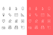 Flat Creative Icon Set, a Graphic by Goods By Pixel (Thumbnail 2 of 3)