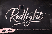 The Redlight Font Duo (UPDATE), a Script Font by Olexstudio (Thumbnail 2 of 7)