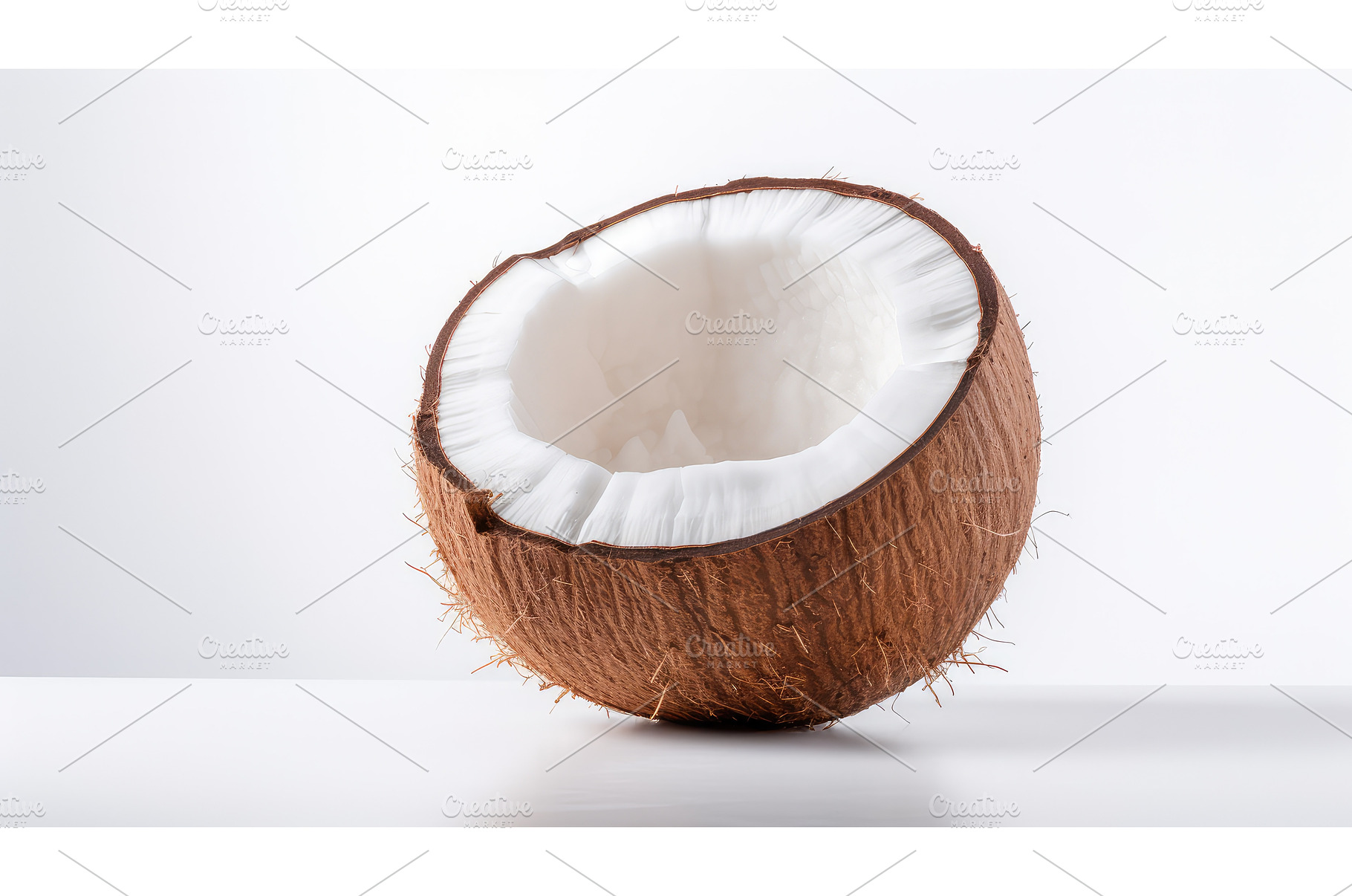 tropical whole coconut background ai, a Background Photo by pikepicture