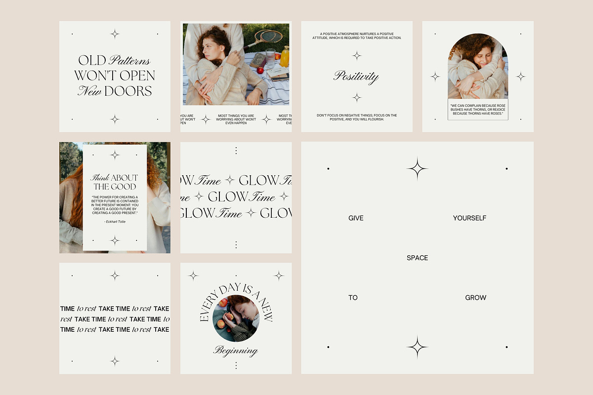Minimalist Instagram Bundle CANVA, a Social Media Template by Studio K (Photo 5 of 10)