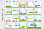 White and Gold Instagram Templates, a Social Media Template by Innova Studio (Thumbnail 3 of 9)