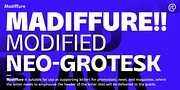 Madiffure Font Family, a Sans Serif Font by Ridtype Foundry (Thumbnail 9 of 12)