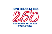 United States 250 Years Anniversary, a Seasonal Illustration by patrimonio (Thumbnail 1 of 3)