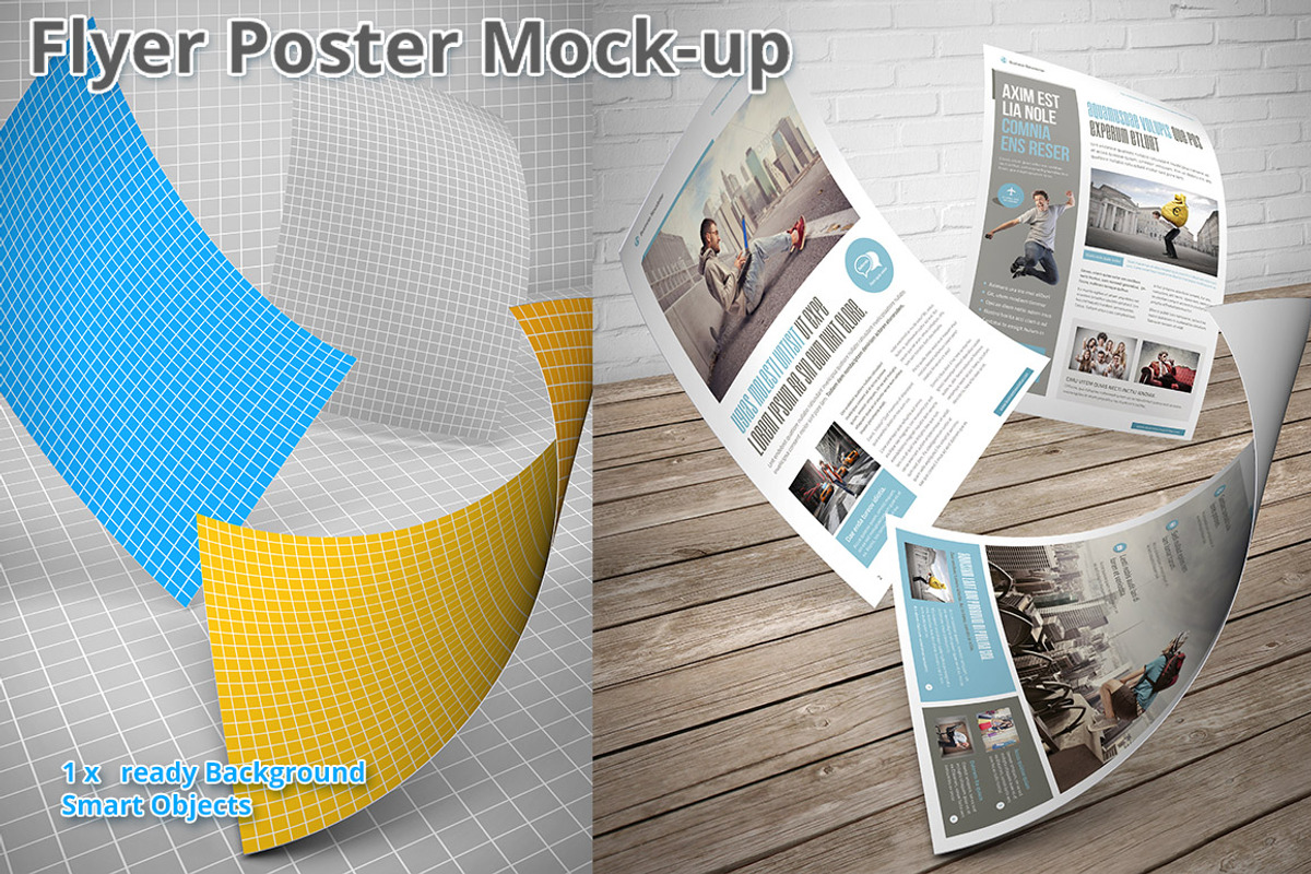 Flyer Mocku-up ISO A4 4, a Print Template by MockUps Gallery (Photo 2 of 3)