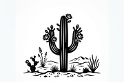 60 Desert Cactus Floral Silhouette, a Seasonal Illustration by Amazin_art (Thumbnail 29 of 38)