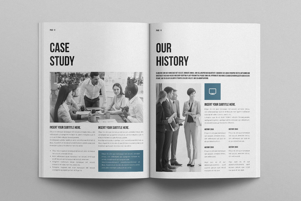 Company Brochure Template, a Brochure Template by E-Type (Photo 4 of 7)