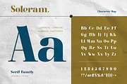 Soleram - 3 Style with 7 Weight Font, a Serif Font by Burntilldead (Thumbnail 5 of 13)