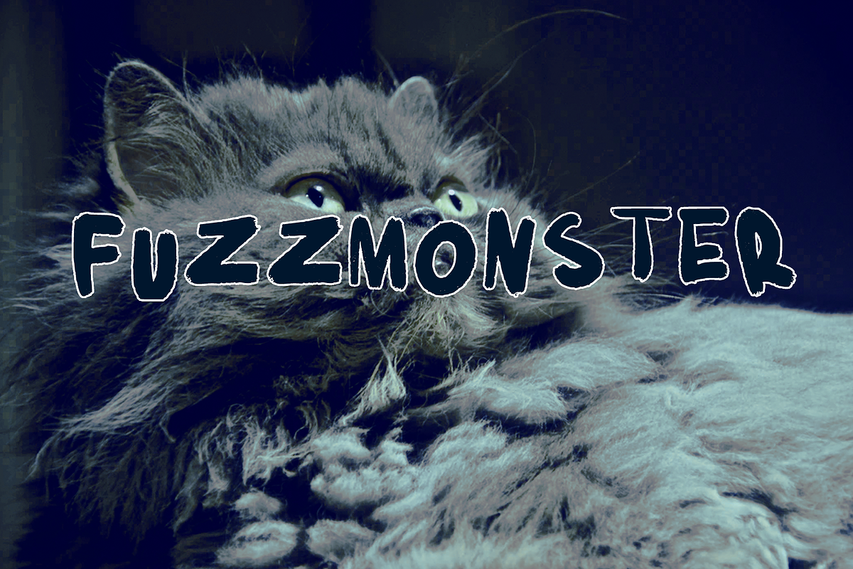 FUZZMONSTER HANDWRITTEN FONT, a Font by pinkdrinksoul (Photo 1 of 2)