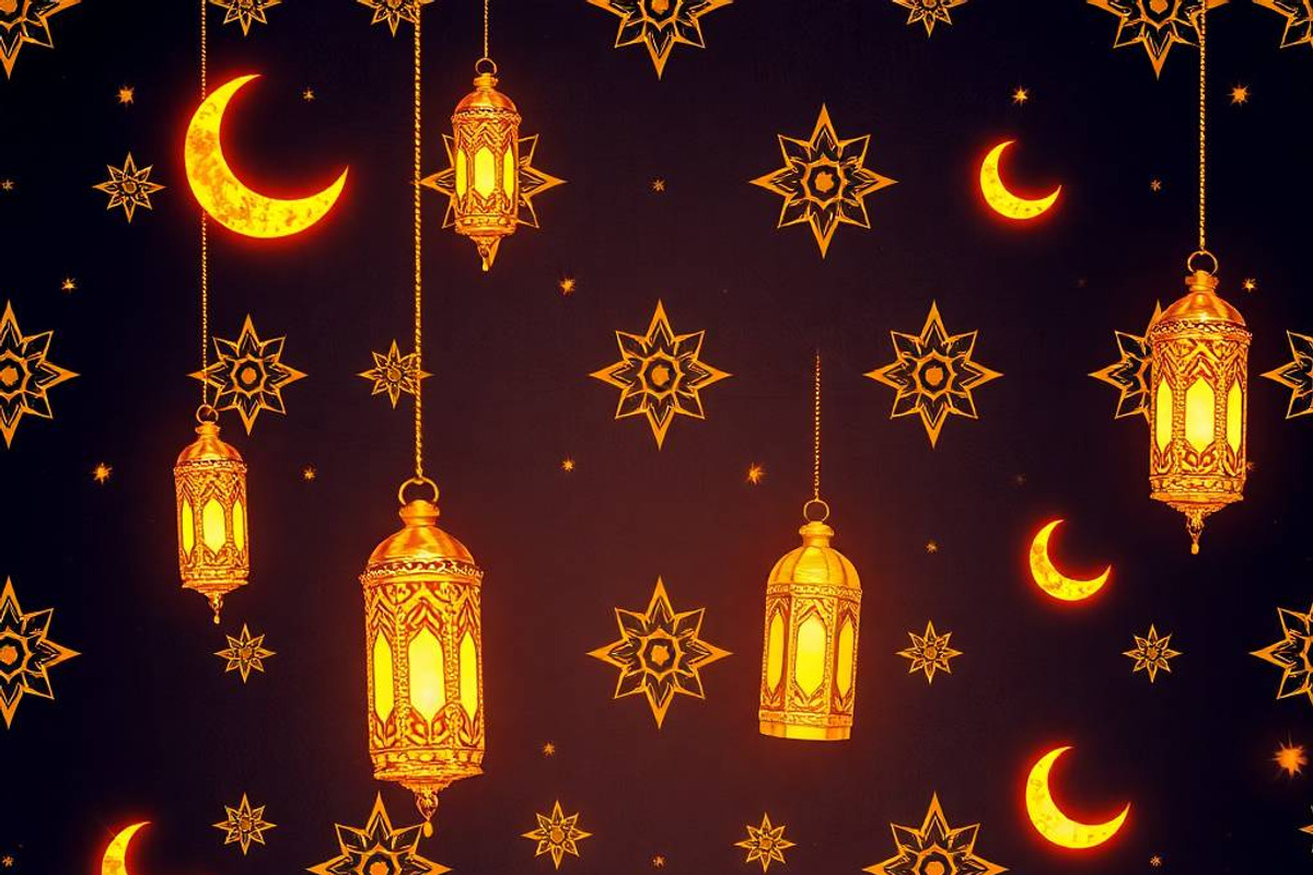 32 PNG Golden Islamic Lantern Patter, a Pattern Graphic by adenpinkstore (Photo 10 of 17)