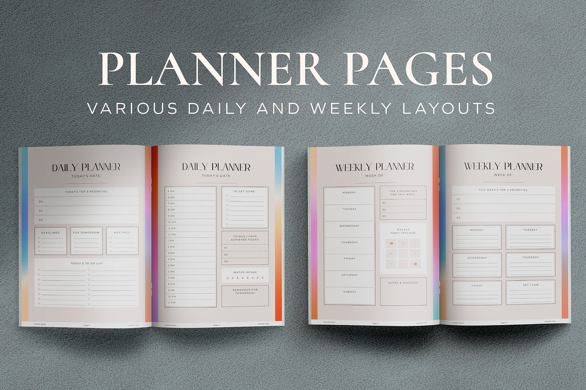 2026 Journal Planner Canva Template, a Magazine Template by Studio Soluna (Photo 9 of 14)