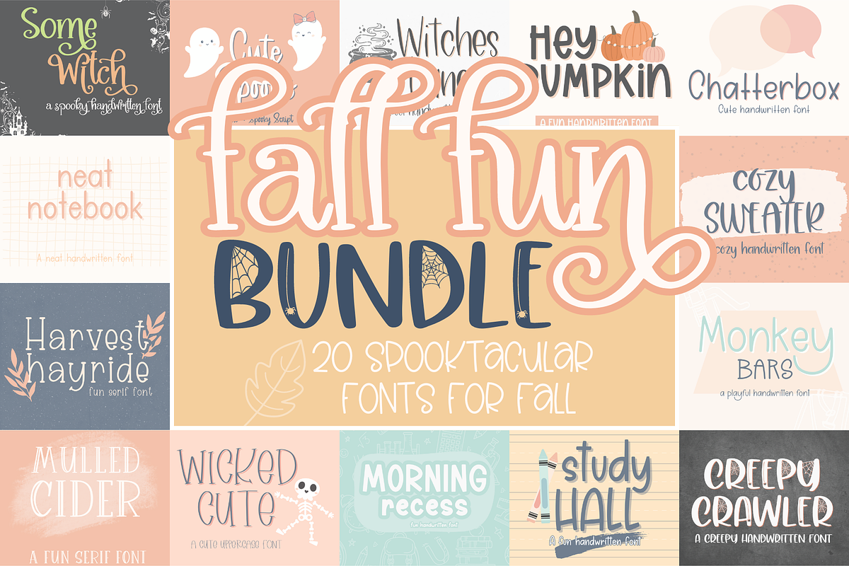 Fall Handwritten Font Bundle, a Handwritten Font by Designing Digitals (Photo 1 of 8)