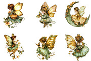 Whimsical Spring Fairy Clipart, an Illustration by Designking (Thumbnail 4 of 5)