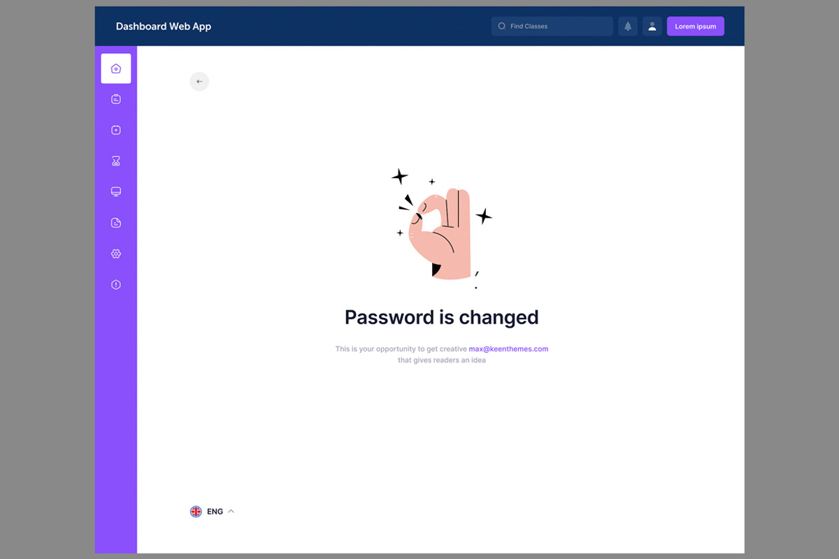 Sign up, sign in & Password Web app, an App Template by nagaredesignstudio (Photo 3 of 5)