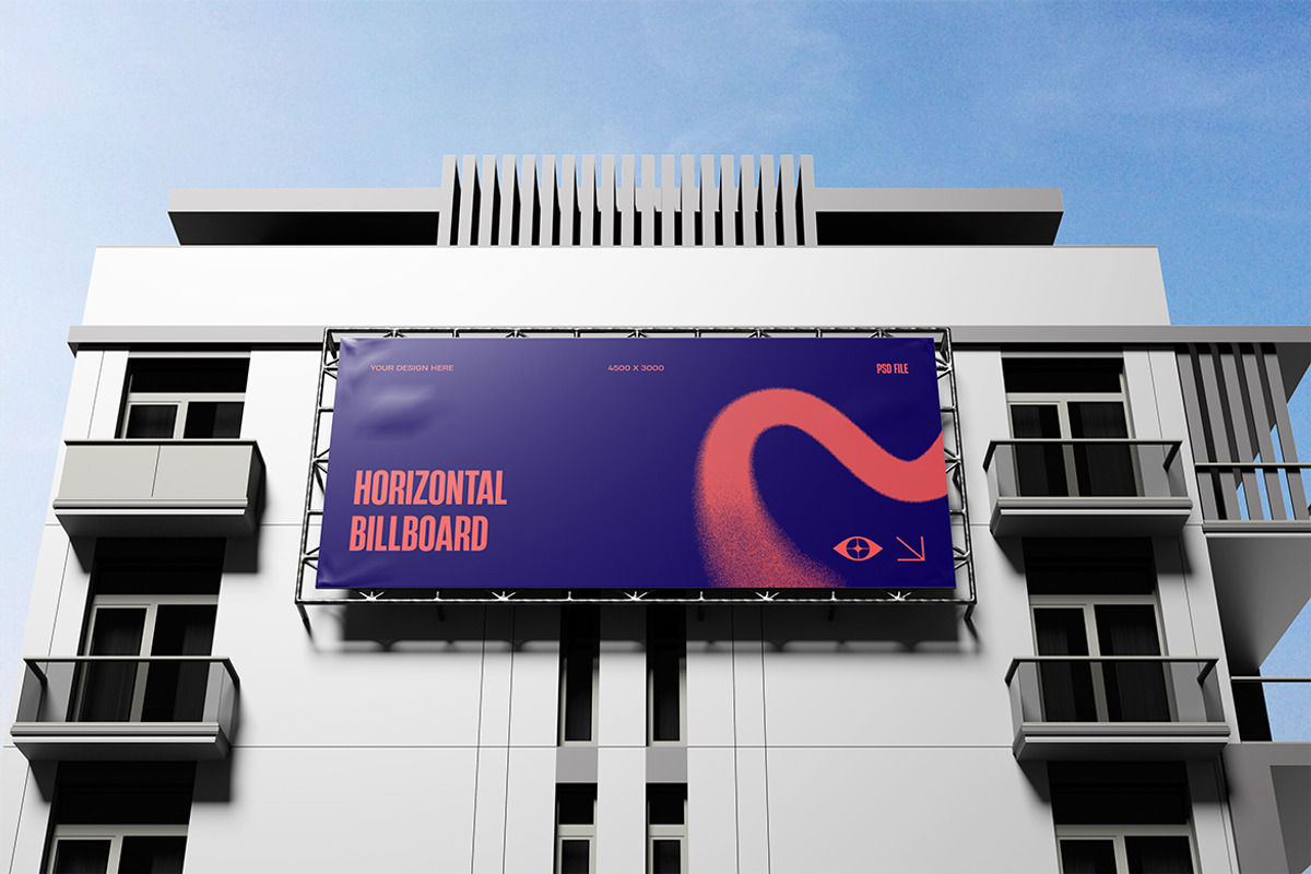 Horizontal Billboard Mockup, an Advertising Mockup by xavier_studio (Photo 5 of 5)