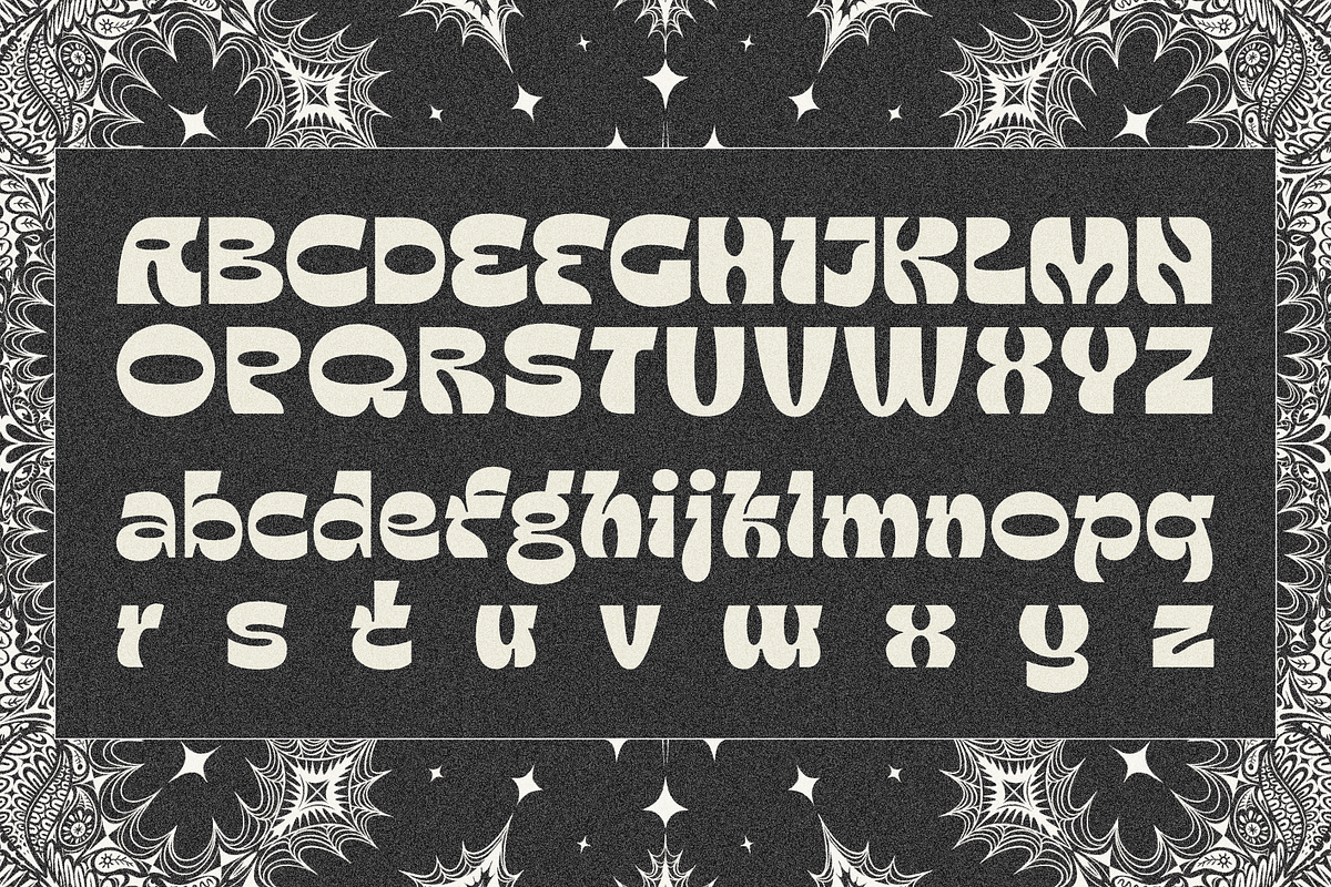 Oui Ellixyr Psychedelic Display Font, a Sans Serif Font by Oui Studio (Photo 6 of 10)