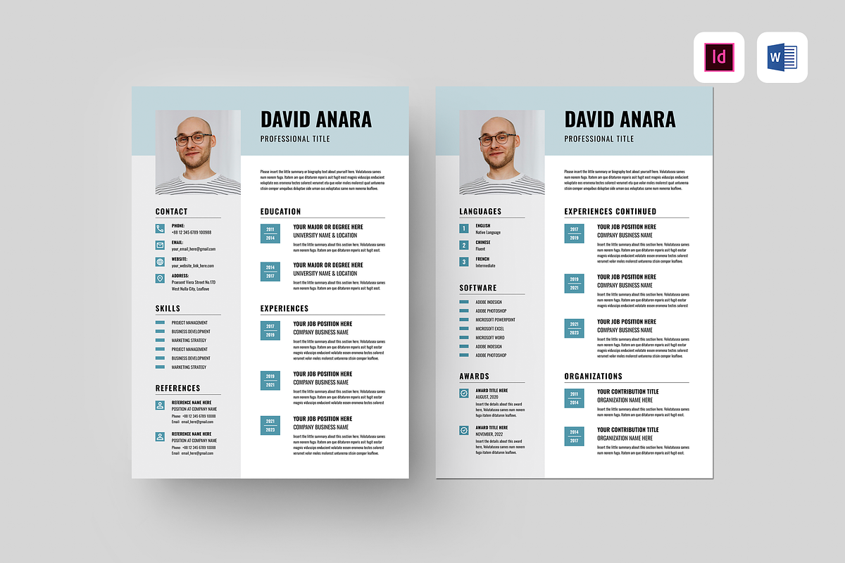 CV Resume, a Resume Template by Leaflove (Photo 1 of 5)