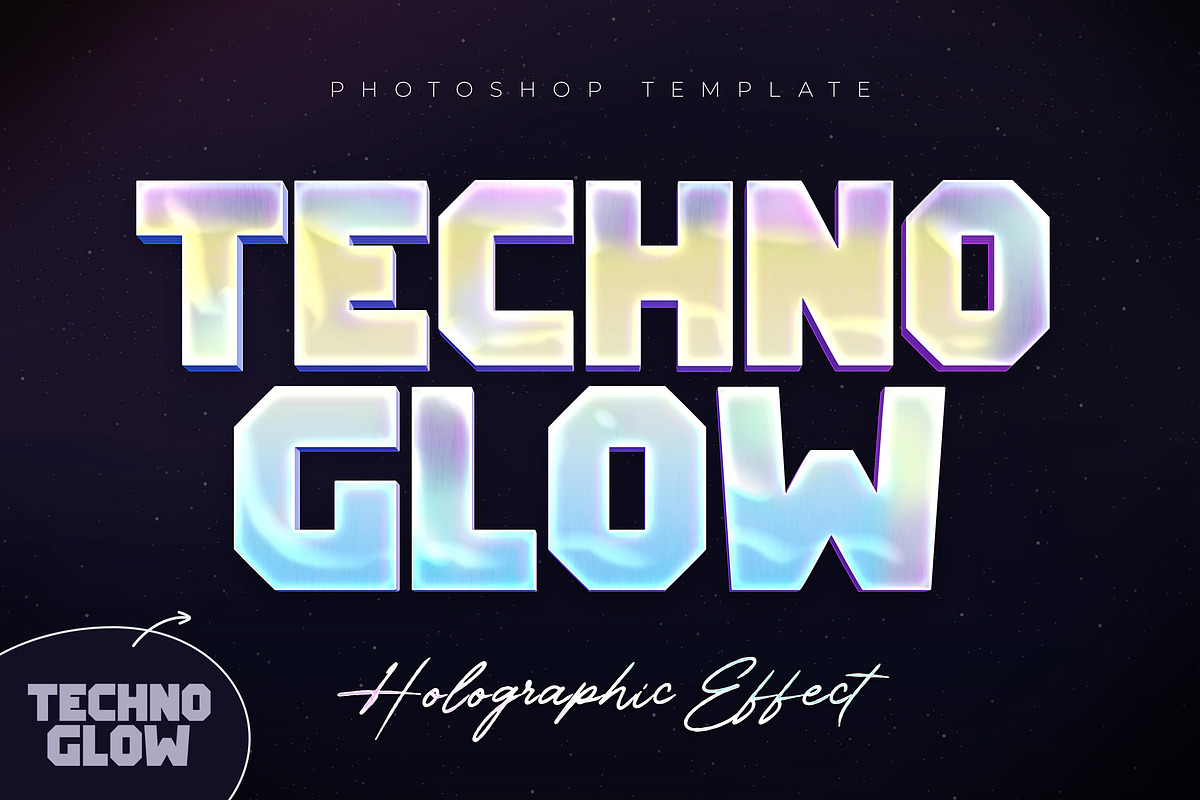 Holographic Text Effects, a Layer Style Add-On by Andrew Skoch Design (Photo 6 of 8)