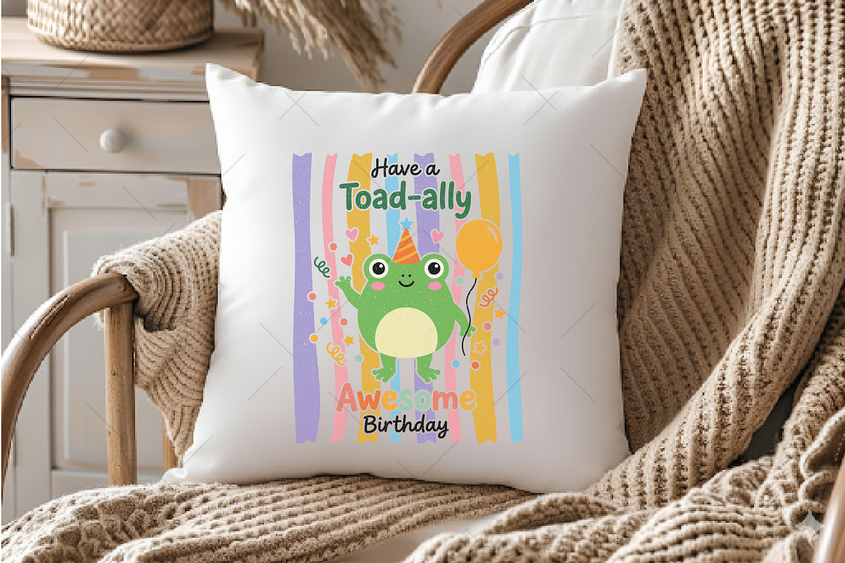Birthday Pun Toad Hand-drawn PNG, a Seasonal Illustration by OK Design (Photo 5 of 5)