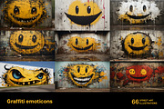 Graffiti emoticons. 66 images, a Decorative Illustration by Handmadefont (Thumbnail 8 of 13)