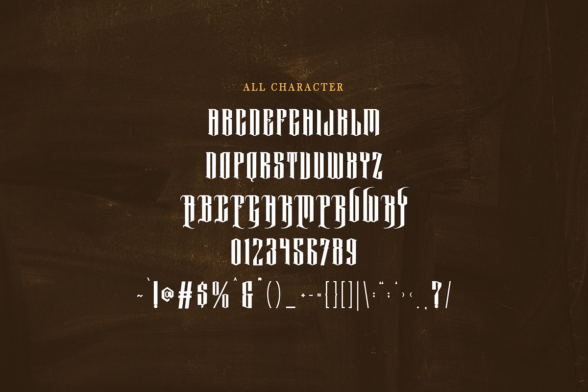 Valuckar Blackletter Display Font, a Blackletter Font by Maulana Creative (Photo 7 of 7)