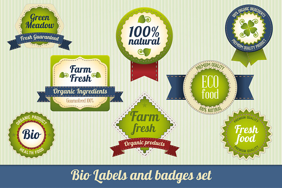 Bio Labels and badges set preview 2