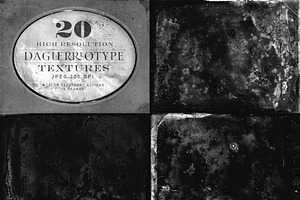 20 Daguerreotype Textures & Actions