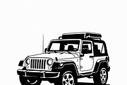 Jeep Vector Traveled design, perfect, an Illustration by Amazin_art (Thumbnail 4 of 9)