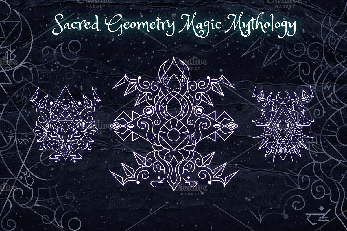 Sacred Geometry Magic Mythology, an Illustration by azhartz (Photo 3 of 5)