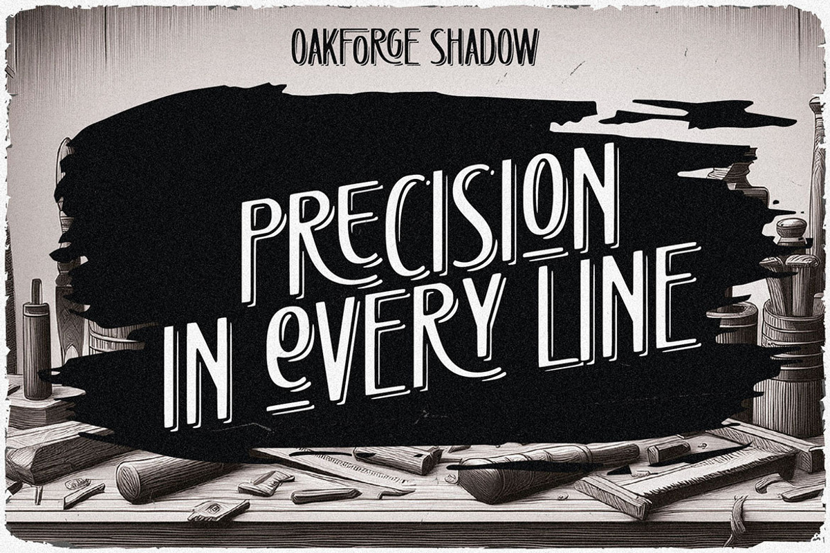 Oakforge - Retro Display Font, a Sans Serif Font by JumboDesign (Photo 4 of 6)
