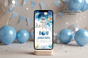 Astronaut Galaxy Baby Shower Invite, a Templates & Theme by Digital_Mind (Thumbnail 3 of 4)