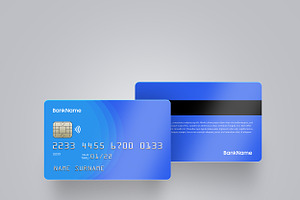 Realistic Credit/Debit Card Mockup