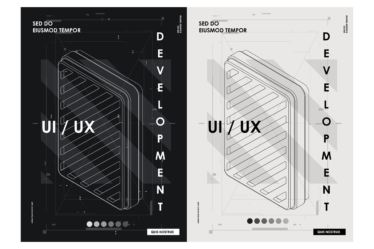 Abstract Futuristic tech Posters, a Technology Illustration by Andrew_Derr (Photo 1 of 10)