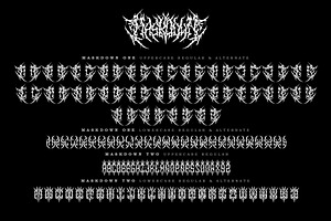 Maskdown Black Metal Font Vol. 1