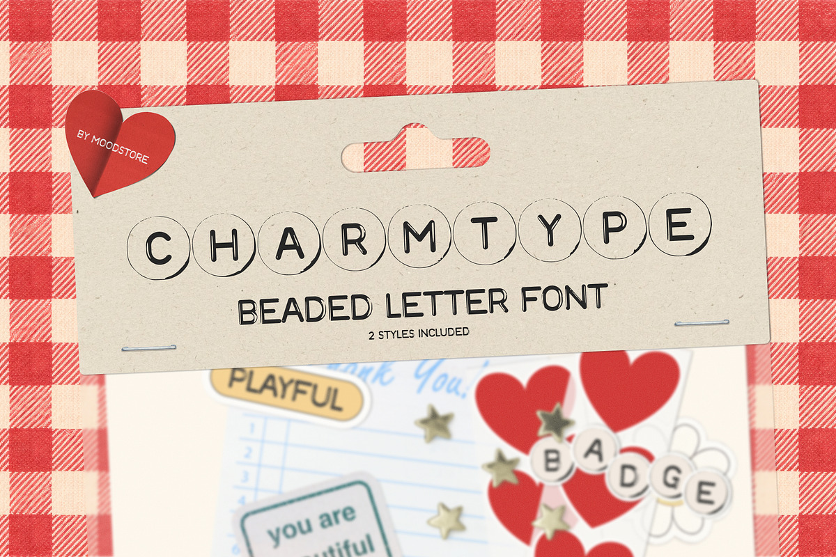 Charmtype Beaded Letter Font, a Symbol Font by MOODSTORE (Photo 1 of 12)
