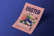 Red Gradient Easter Greeting Card, a Flyer Template by Neermana (Thumbnail 2 of 4)