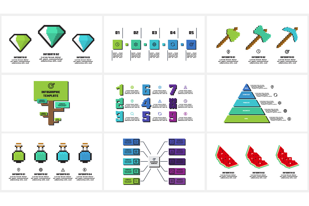 Minecraft Animated Presentation, a Presentation Template by Infographics project (Photo 4 of 6)