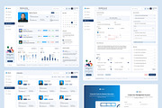 Learning Management System Dashboard, an UI Kit Template by peterdraw (Thumbnail 6 of 7)