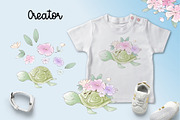 Nursery clipart Cute marine life, an Animal Illustration by Yuliya Art (Thumbnail 4 of 11)