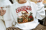 Funny Skeleton Christmas Png, a Seasonal Illustration by Sublimation Artist (Thumbnail 2 of 9)