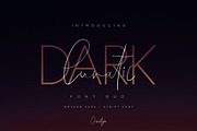 Dark Lunatic Duo, a Script Font by Chocotype Std (Thumbnail 1 of 12)