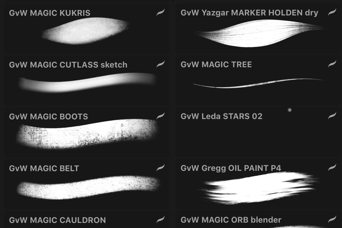 600+ Brushes Procreate BIG PACK, a Brush Add-On by Georg's Procreate Brushes (Photo 110 of 115)