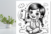Girl With a Playful Expression Color, an Education Illustration by Design Zone (Thumbnail 3 of 8)