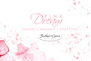 Pink Watercolor Backgrounds + Washes, an Illustration by Feather Grace Designs (Thumbnail 7 of 7)