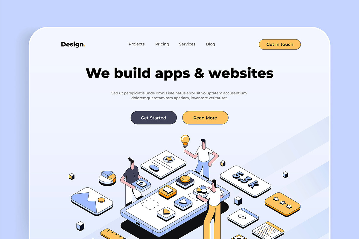 Collection of Landing page templates, a Templates & Theme by Creative Graphics (Photo 3 of 11)